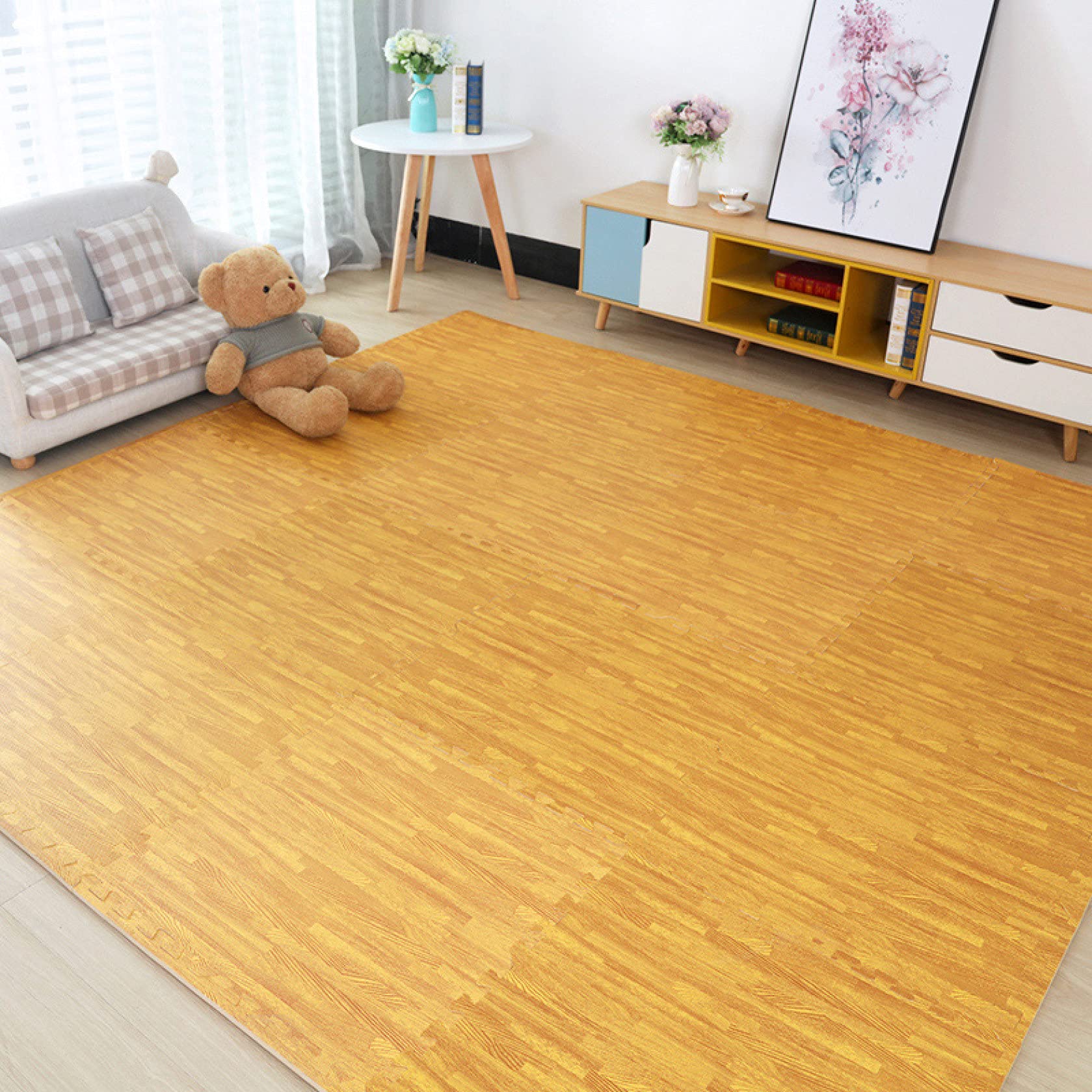 Amazon.co.jp: [ZS2L7] フロアマット 遊びマット 滑り止めマット 子供